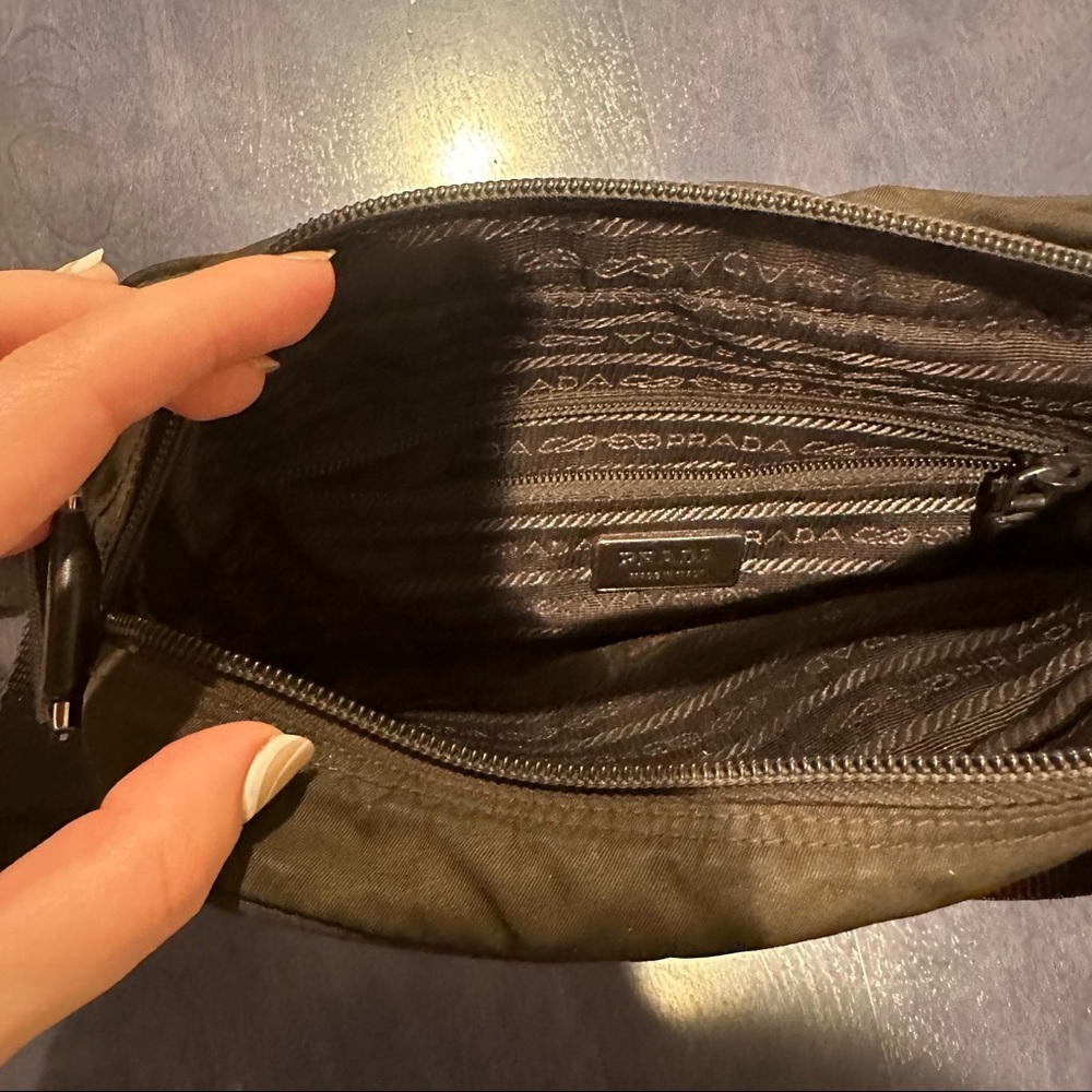 Prada Brown Nylon Crossbody Rectangular Messenger… - image 8